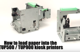 <h4>TUP500/900 Kiosk Printer</h4> <p> How to: Load Paper </p>